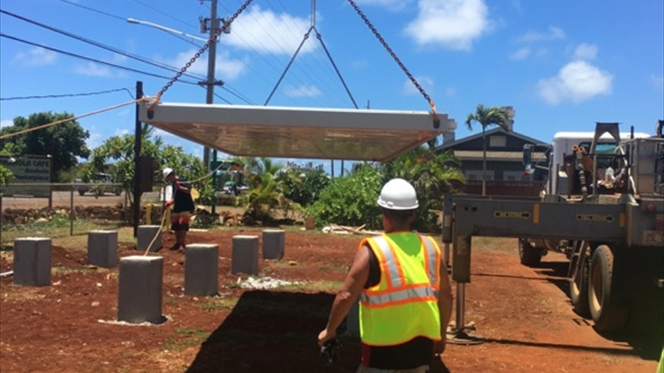 ...Placing the floor slab